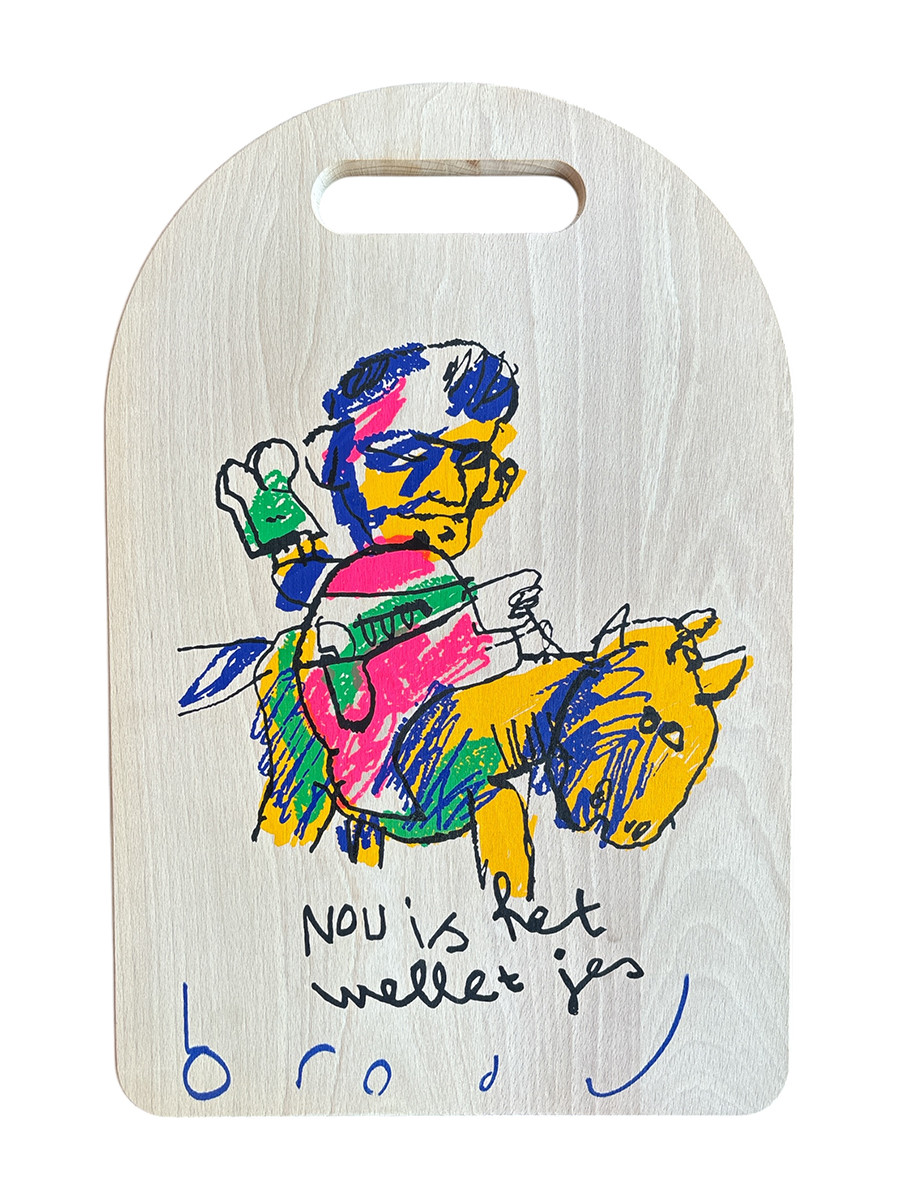 Herman Brood + Nou is het welletjes, broodplank